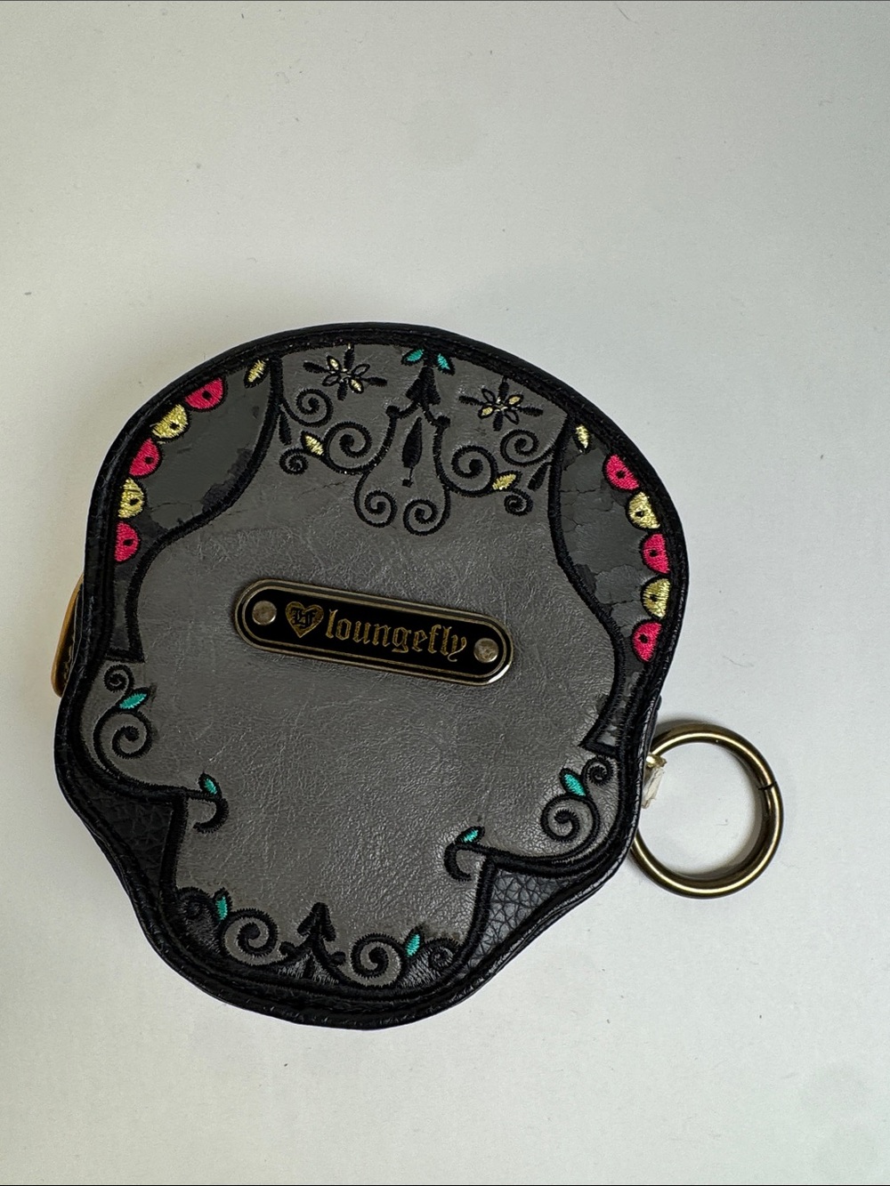 Loungefly Sugar Skull Day of the Dead Purse charm bag w/keychain - Picture 7 of 9